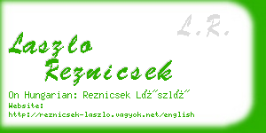 laszlo reznicsek business card